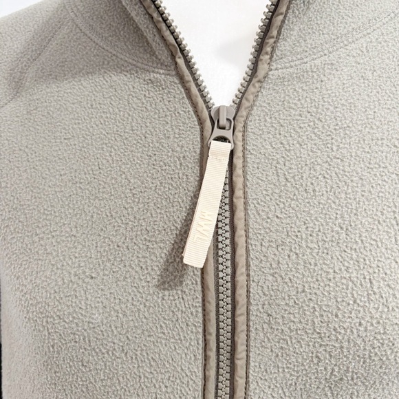 Madewell MWL Betterfleece Zip Quilted-Pocket Jacket Size Medium Pressed Sage - Picture 10 of 16